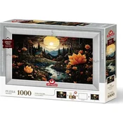 Art puzzle Sestavljanka z okvirjem in lepilom 3v1 Nočne lepotice 1000 kosov