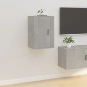 Vidaxl vidaXL Stenska TV omarica betonsko siva 40x34,5x60 cm