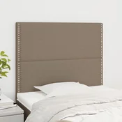 Uzglavlje boje taupe 90x5x118/128 cm tkanina