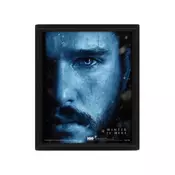 Pyramid International Game of Thrones Jon Snow proti Knight King 3D lentikularni plakat, večbarven, 10 x 8-palčni, (20837666)
