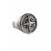 REYTEL Prstan Compass Polar Star srebrna