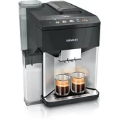 Siemens TQ513D01 EQ500 Avtomat za kavo Daylight srebrn, crni klavirski les.