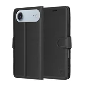 Etui Techsuit Leather Folio za iPhone Air - črn