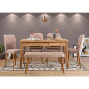 HANAH HOME Trpezarijski set Costa Atlantic Stone