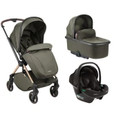 KikkaBoo Kolica Lanah 3in1 set sa autosedištem I-Prime I-size i tvrdom korpom Army Green (KKB21148 SET)