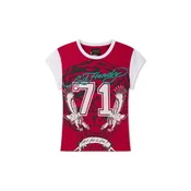 Ed Hardy Majica Roaring Tiger svetlo modra/rdeča/črna/bela