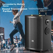 Soaiy Bluetooth zvucnik sa 2 mikforofna SA-F87, Crni