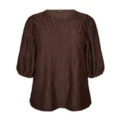 Zizzi Bluza ELOTUS temno rjava