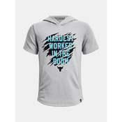 Under Armour Project Rock SS HD TG Trenirka (gornji dio) djecja 732623 siva