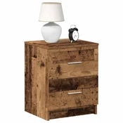 vidaXL Nočne omarice 2 kosa z 2 predaloma star les 40x36x50 cm