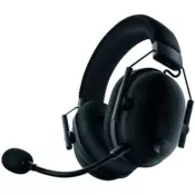 Razer BlackShark V2 Pro za PlayStation, bežične gaming slušalice, crne, Razer HyperClear Super Wideband mikrofon, TriForce Titanium 50 mm zvučnici, HyperSpeed bežična tehnologija, ovalni jastučići za uši, PlayStation Tempest 3D audio na PS5, do 70 sati tr