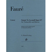 FAURE:SONATA NO.2 G-MOLL OP.117 CELLO AND PIANO