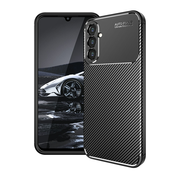 Techsuit – CarbonFiber ovitek za Samsung Galaxy A14 4G / A14 5G – črn