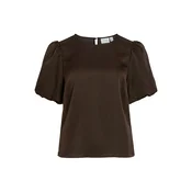 VILA Bluza VIEllette temno rjava