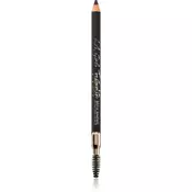 L.A. Girl Cosmetics Featherlite dolgoobstojni svinčnik za obrvi s krtačko odtenek Soft Black 1.1 g