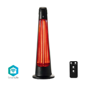 Nedis HTPA21BKW - Spoljni grejac SmartLife 600/1200W/230V Wi-Fi Tuya IP24