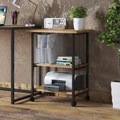 Hanah Home višenamenska polica Dh Cuddy, 60 cm, hrast / braon