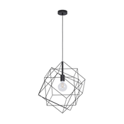 EGLO Viseca lampa STRAITON E27 O51,5 cm crna žicana 43359
