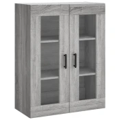 MAISON CHIC Stenska omarica - Zidna omarica siva sonoma 69,5x34x90 cm iu856, (22062972)
