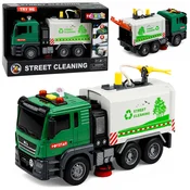 slomart Ulična čistilna naprava LEAN TOYS 1:14, s funkcijo izstreljevanja vode, lučmi in zvoki