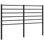 Vidaxl Kovinsko nadomestno vzglavje črno 120 cm