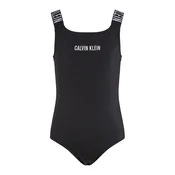 Calvin Klein Swimwear Enodelne kopalke Intense Power  svetlo siva / črna / bela