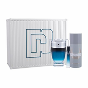 Paco Rabanne Invictus Aqua 2018 darovni set toaletna voda 100 ml + gel za tuširanje 100 ml + toaletna voda 10 ml za muškarce