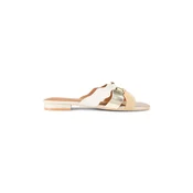 Kurt Geiger London natikači z ravnim podplatom ženski usnjeni Sun Wave Flat Sandal