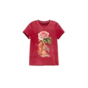 Desigual Majica mešane barve/rdeča