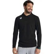 Arena team unisex hooded long sleeve t-shirt panel black xxl