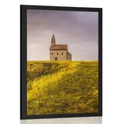 Plakat zgodovinska cerkev pri Nitri - 40x60 silver