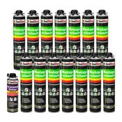 Montažna pena za pištolo B2 Montageschaum 14 x 750 ml 1 x Čistilo