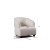 ATELIER DEL SOFA Fotelja sa visokim naslonom Ving Chair Rena