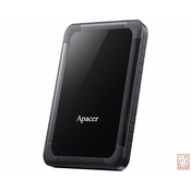 2.5 1TB Apacer AC532, External HDD, Shockproof, USB3.1 (Gen1), black (AP1TBAC532B-1)