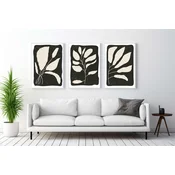 WALLXPERT Dekorativna uramljena MDF slika (3 komada) Mp3 00114 50 x 70