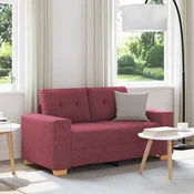 Dvosjed, sofa, vino crvena, 160x77x82 cm, tkanina