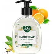 AURA AURA Care kremasto milo za roke z vonjem vanilije 300 ml z dozirnikom AHS-001-003