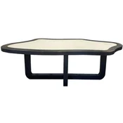Casa Padrino luxury dining table gray/black 220 x 100 x H. 76 cm - Solid kitchen table - Dining room furniture - Kitchen furniture - Luxury furniture