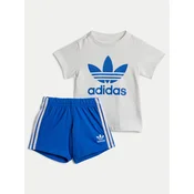 adidas Komplet majica in kratke hlače JE0525 Modra Regular Fit