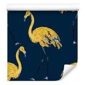 Tapeta z motivom poslikanih flamingov za dnevno sobo in spalnico 50x1000 cm