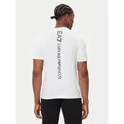 EA7 Emporio Armani Majica črna / bela