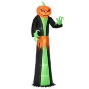 Homestar Napihljiv halloween duh z LED lučmi 100x96x270 cm zelena rumena črna