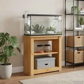 vidaXL Stojalo za akvarij PANAMA Rjava 60 x 30 x 60 cm Trdna borovina