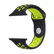 Apple Watch Sport Silicone Strap black green S/M 38/40/41mm
