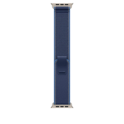 49mm Blue/Bright Blue Trail Loop – S/M - Natural Titanium Finish