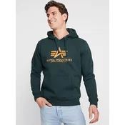 ALPHA INDUSTRIES Majica temno zelena/oranžna