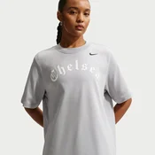 Chelsea F.C. Womens Nike Football T-Shirt - Grey - Cotton