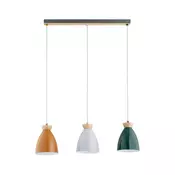 Višebojni luster na sajli GALIA 3xE27/15W/230V