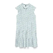 VERO MODA Obleka VMALBA  svetlo modra / meta / bela