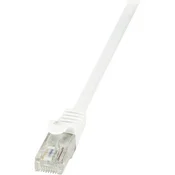 LogiLink RJ45 mrežni kabel CAT 6 U/UTP[1x RJ45 utikac - 1x RJ45 utikac] 0.25 m bijeli zašticeni Lo